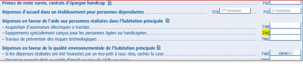 Etape 1 crédit d’impôt